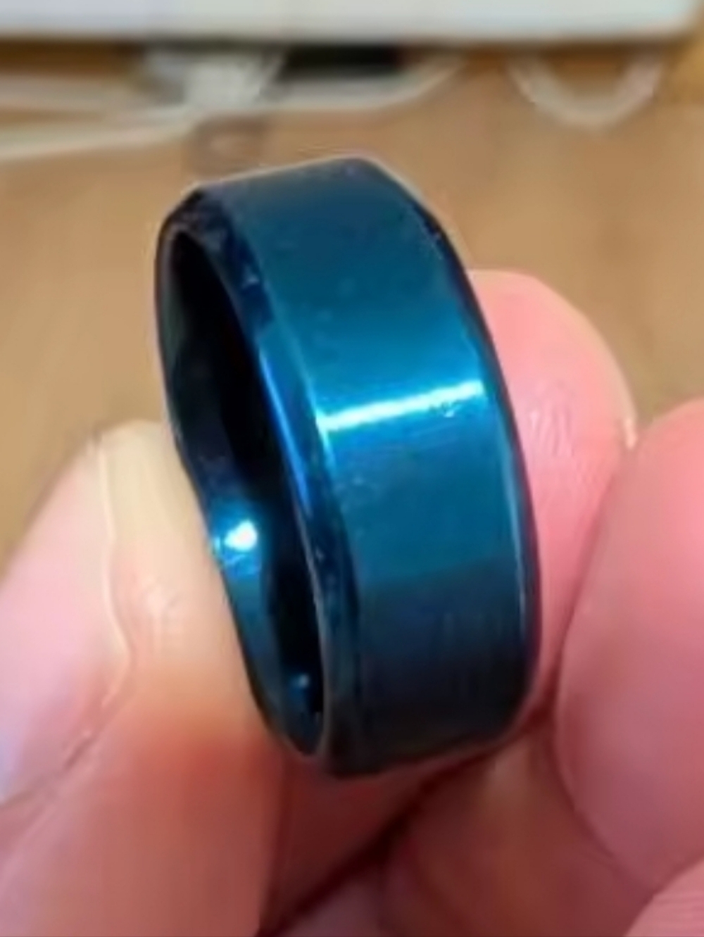 New Stainless Steel 8mm Blue band band ring most sizes available